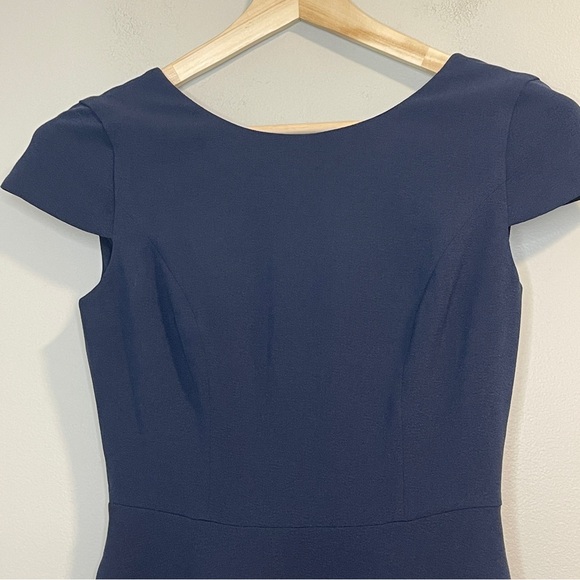 Dress the Population Women's Livia Midi High Dress Peacock Blue Sz S - Picture 6 of 10